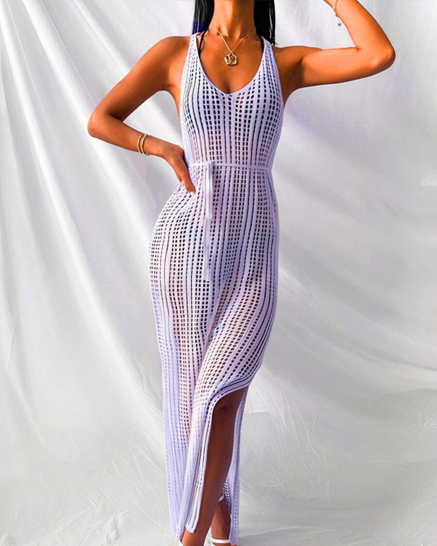 Copertura Maxi con Spacco in Maglia