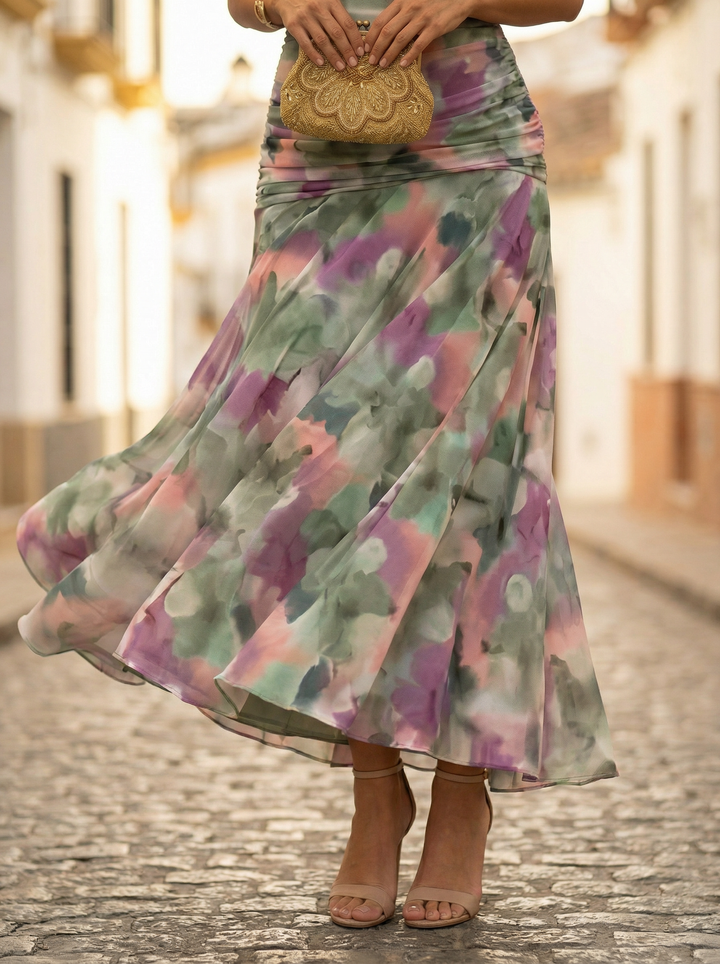 Leo | Vestito lungo con scollo a V elegante